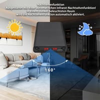 ZAIZAITY Hordozható Kamera Powerbank 10000mAh - Full HD 1080P Felvétel - Mozgásérzékelés - Éjjellátó - WiFi Nélküli - 512GB Kompatibilis - B 4