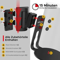 Sound bass ERA100 Fekete Fali Tartó Szett (2 db) - Dönthető és Forgatható Konzol Sonos ERA 100 Hangszóróhoz, Egyszerű Felszerelés 6