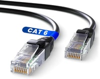 Mr. Tronic 30 méteres Cat6 UTP fekete Ethernet kábel, RJ45 csatlakozókkal 1