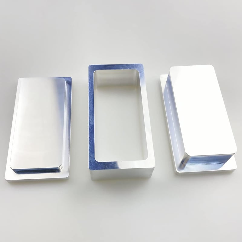 Fémből készült 5x10 cm-es téglalap alakú gyanta előprés forma, oldószermentes DIY extrakcióhoz