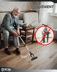 Forgatható alumínium szemétszedő csipesz 81 cm, időseknek és mozgáskorlátozottaknak 7