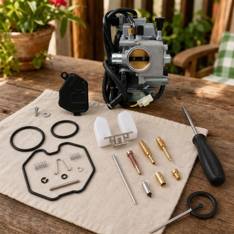 Set za popravak karburatora: 26 mm CG125 set + 5 mm odvijač + alat za Honda Foreman