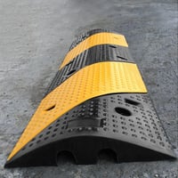 uyoyous Kábelhíd 2 Csatornával - 100 x 30 x 6 cm Tömlővédő Átjáró, Kültéri Kábelek Védelmére, Áthajtásbiztos Kábelcsatorna 1