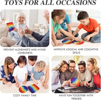 HOUT® Szivárvány Pattintós Stresszoldó Játék 2db - Autizmus Segítő Fidget Szett 5