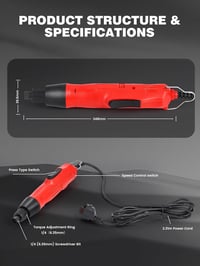 Huanyu elektromos palackzáró gép 10-50mm átmérőhöz, 1300RPM, 6 csavarfejjel 6