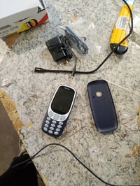 Mobilný telefón Nokia 3310 2G Dual SIM, modrý, 2,4-palcový farebný displej, 2 MP fotoaparát s LED bleskom — bez batérie (stav: pozri 2. obrázok) 3