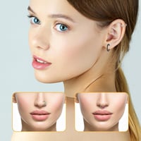 DIVINA VITAE 10 Részes Orr Piercing Szett - Rozsdamentes Acél Karika, Hamis Orr és Ajak Gyűrű, 20g 8mm, Septum és Porc Karika Férfiaknak és  7