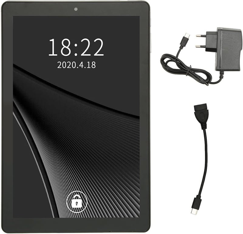 Zunate 10" 3G Android 11 tablet, 3GB RAM, 64GB, 5G WiFi, 6000mAh, fekete