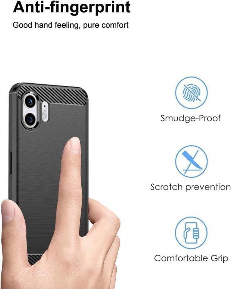 Nothing Phone 2 Fekete Ütésálló Ultravékony Védőtok