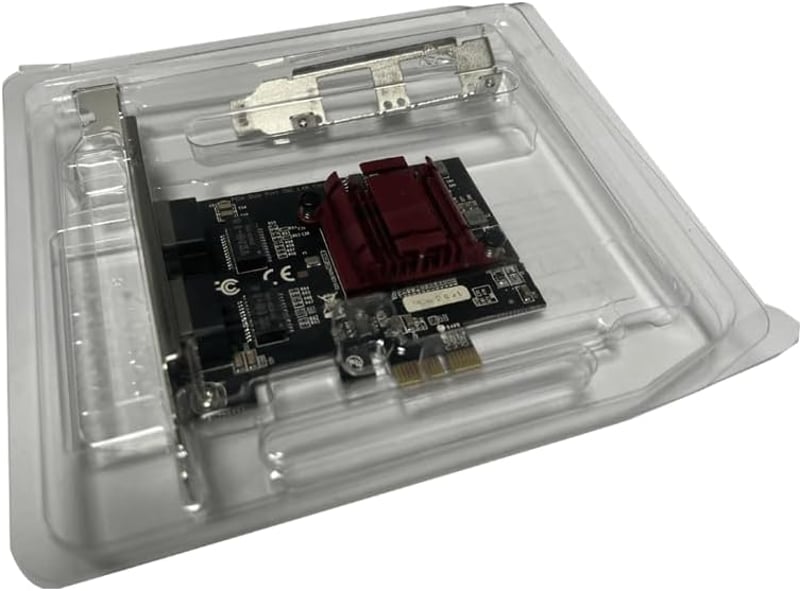 Intel 82575 Dual-Port PCIe Gigabit Hálózati Kártya, PXE Támogatással, Alacsony Profilú