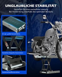 Orion Motor Tech Motoros Emelő 95-370mm Állítható Magasság 500kg Teherbírás Szerviz Emelőkocsi 3
