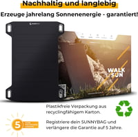 Sunnybag Leaf Mini 5W-os Hordozható Napelem USB Töltő - Vízálló, Ultrakönnyű Outdoor Kiegészítő 5