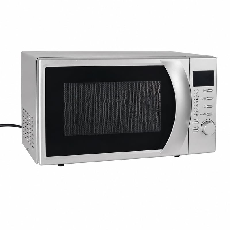 Candy CMG2071DS mikrohullámú sütő grillel, 20 L, 700W — hibás, alkatrésznek: kijelző és gombok nem működnek (állapot: lásd a 2. képet)