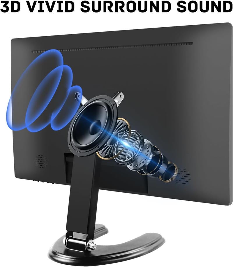 Prechen 24" Érintőképernyős Monitor, IPS FHD 1080P, 75Hz, HDMI/VGA/USB Csatlakozás, Beépített Hangszórók, Játékhoz és Üzleti Használatra