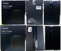 FOHERE Mini Hűtő 5L - Hordozható Hűtőszekrény 6 Dobozos Kapacitással, 12V/220V/USB Tápellátás, Csendes Működés Kozmetikumokhoz, Italokhoz, O 11