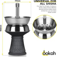 Cookah prémium vízipipa fej szett univerzális kéménycsatlakozóval 6