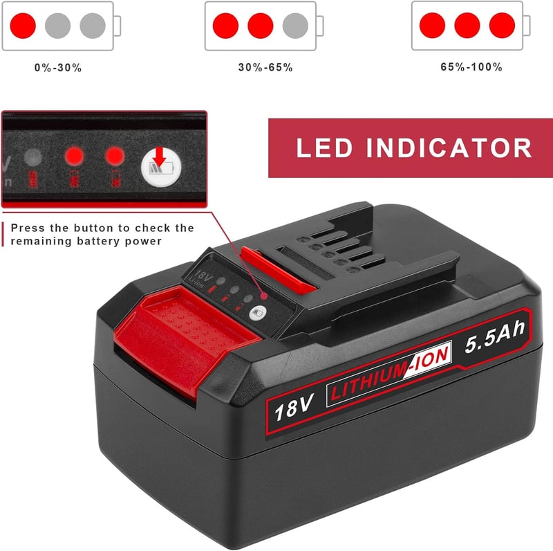 Einhell 18V 5500mAh akkumulátor LED kijelzővel - Power X-Change kompatibilis