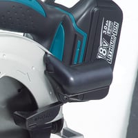 Makita DSS611Z 18V Akkumulátoros Körfűrész, LXT Sorozat, 3700 RPM, 165mm Fűrészlap, Kék/Ezüst, Csak Géptest 6