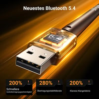 UGREEN Bluetooth 5.4 adapter PC-hez, nagy hatótávolságú USB dongle Windows 11/10/8.1-hez 2