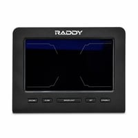 Radioddity Raddy WF-100C Lite WiFi meteorologická stanica – displejová jednotka, 10-palcový farebný LCD displej, čierna, náhradný diel 1