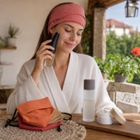 Ritual za blistavu kožu: 8u1 čistač + niacinamid esencija + A-vitamin krema + maska + traka za kosu 1