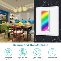 MoKo WiFi RGB Dimmer Okoskapcsoló 3db, Alexa/Google/Siri Kompatibilis 8
