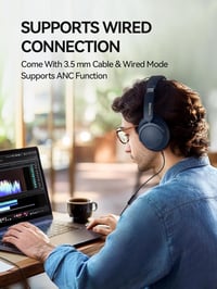 1MORE SonoFlow Pro Vezeték Nélküli Fejhallgató - LDAC Hi-Res Hangzás, Aktív Zajszűrés, 100 Órás Üzemidő, Gyorstöltés, Bluetooth 5.4, Kék 8
