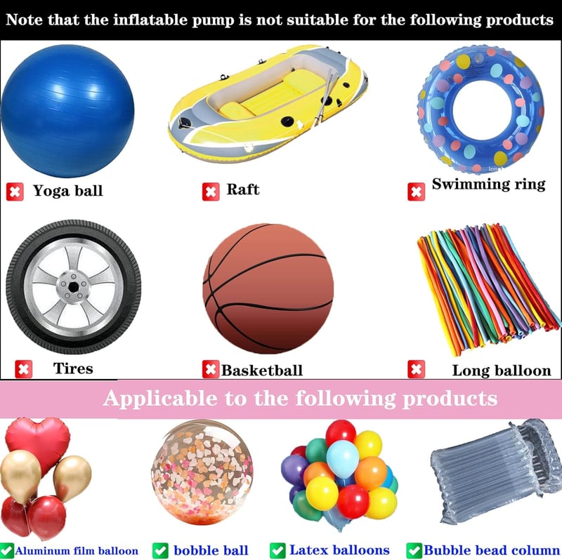Hordozható elektromos légballonpumpa, 600W, dupla fúvókás - Partikellék