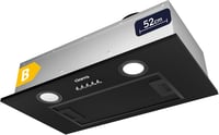 CIARRA CBCB5913A Beépíthető Páraelszívó Modul 52cm - 300m³/h, 3 Sebességfokozat, LED Világítás, Fekete, CBCF005 Szénszűrővel Kompatibilis 1
