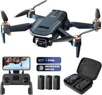 CHUBORY A77 Kefe Nélküli Drón 4K HD Kamerával - 84 Perces Repülési Idő, WiFi FPV Quadcopter Követés Funkcióval, 3 Akkumulátor, Hordtáska, Ke 1