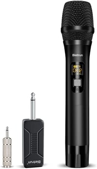 Bietrun UHF Fém Vezeték Nélküli Mikrofon 50m Hatótávval, Karaoke és Rendezvény Hangosításhoz 1