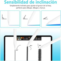 KBCASE iPad Érintőceruza - Dőlésfelismerő Stylus Toll Kompatibilis iPad 2018-2022 Modellekkel, 5 Cserélhető Heggyel 5