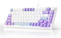 AJAZZ AK820 Mechanikus Gamer Billentyűzet, 82 Gombos, RGB Háttérvilágítás, Hot-Swap, PBT Keycaps, Hangerőszabályzó, Windows/MacOS/Linux Komp 1