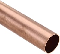 Sourcing Map 15mm-es réz cső, 0,5mm falvastagság, 100mm hosszú 2