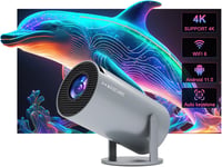 Magcubic Hordozható 4K Projektor - 200 ANSI, WiFi6, Bluetooth 5.4, 130" Képernyő, Automatikus Keystone, Android 14.0, Otthoni Mozi - black 1