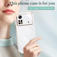 Xiaomi Poco M4 Pro 4G aranyozott keretű lila védőtok 4
