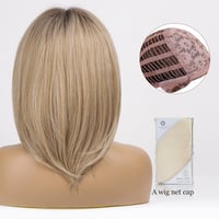 HAIRCUBE Rövid Egyenes Bob Paróka Frufruval - Hőálló Szintetikus Műhaj 4