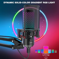 ZealSound RGB USB Gamer Mikrofon PC-hez és Telefonhoz - Streaming és Podcast Felvételekhez 5