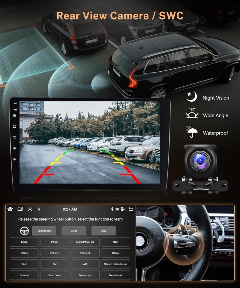Rimoody 10,1" Android Autórádió Peugeot 2008/208 (2012-2018) - 8 Magos, 4GB+64GB, GPS, WiFi, Bluetooth, CarPlay, Tükrözés, FM/RDS/DAB