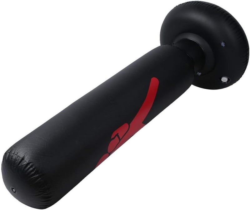 Everlast 160cm-es Felfújható Boxzsák, Szabadon Álló PVC Edzőtorony Felnőtteknek és Tiniknek - Fekete