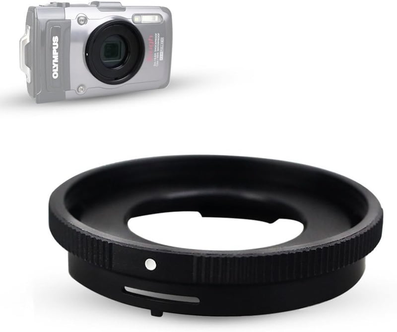 JJC Olympus TG-sorozatú filteradapter 40,5mm UV szűrővel és lencsevédővel