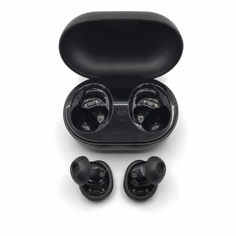 Bezdrôtové slúchadlá Bose QuietComfort True Wireless s aktívnym potlačením hluku, na šport, čierne, s USB nabíjacím káblom – používané