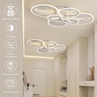 Mennyezeti LED Lámpa 54W Távirányítóval - Kerek, Dimmelhető, 2700K-6500K, 4860 Lumen, Applikációval Vezérelhető 7