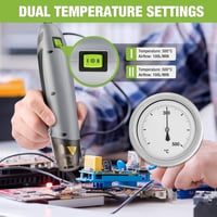 WORKPRO Mini Hőlégfúvó 400W - Kompakt Kézi Hőpisztoly 2 Hőfokozattal (300°C/500°C), Terelőfúvókával és Összecsukható Állvánnyal Barkácsolásh 4