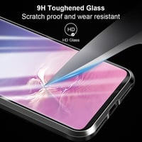 Xiaomi Poco X6 Pro mágneses tok - 360°-os védelem, átlátszó üveg, fekete alumínium keret 6