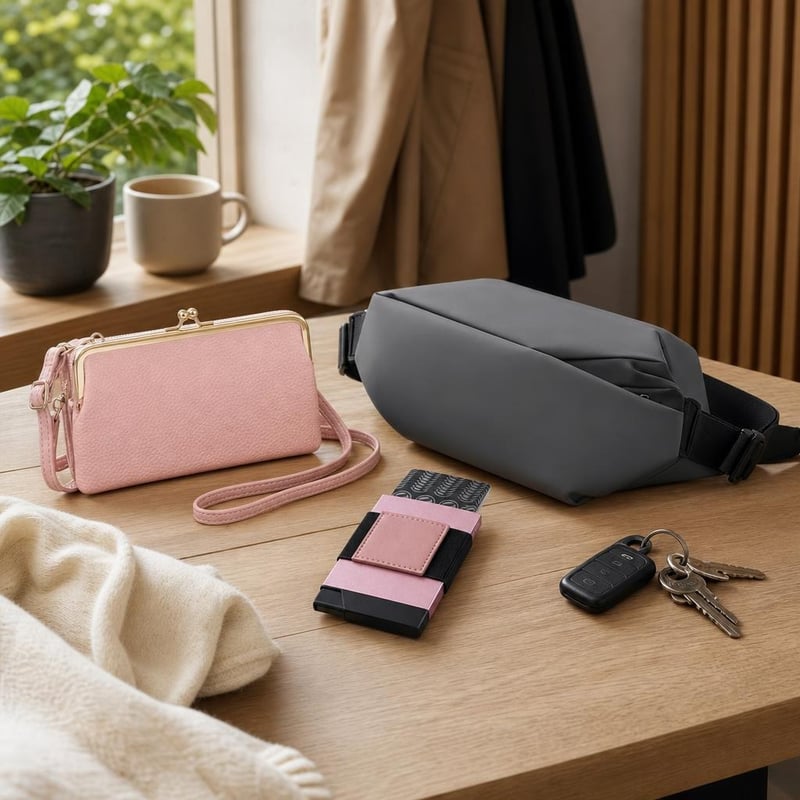 Gradski set za organizaciju: torbica za mobitel + RFID novčanik + vodootporna torba