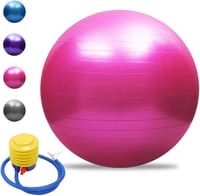 TOMSHOO Robbanásbiztos Jóga Labda 45-75cm - Stabil Fitness Gimnasztikai Labda Pumpával 1