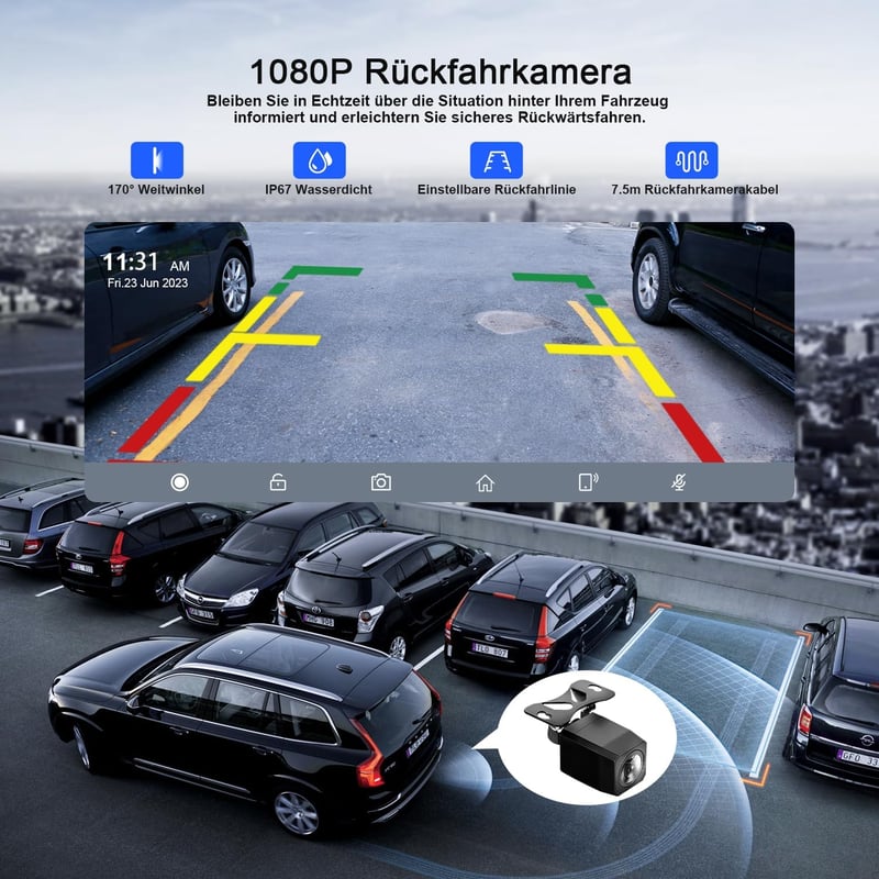 Avylet Vezeték Nélküli CarPlay 9,26" Érintőképernyővel - Android Auto, GPS Navigáció, Tolatókamera, Bluetooth, FM - Univerzális Autós Kijelz