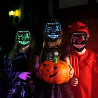 LED-es Halloween Purge maszk, 3 világítási móddal 6