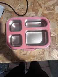 HOMEFAVOR Nerezový detský desiatový box 800 ml, 4-priehradkový nepriepustný obedár Bento do školy, vhodný do umývačky riadu 2